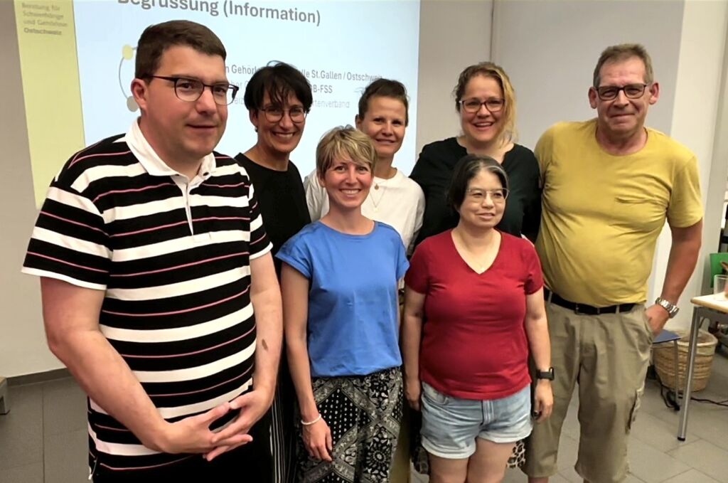 Gruppenfoto Vorstand Gehörlosenfachstelle St. Gallen Ostschweiz