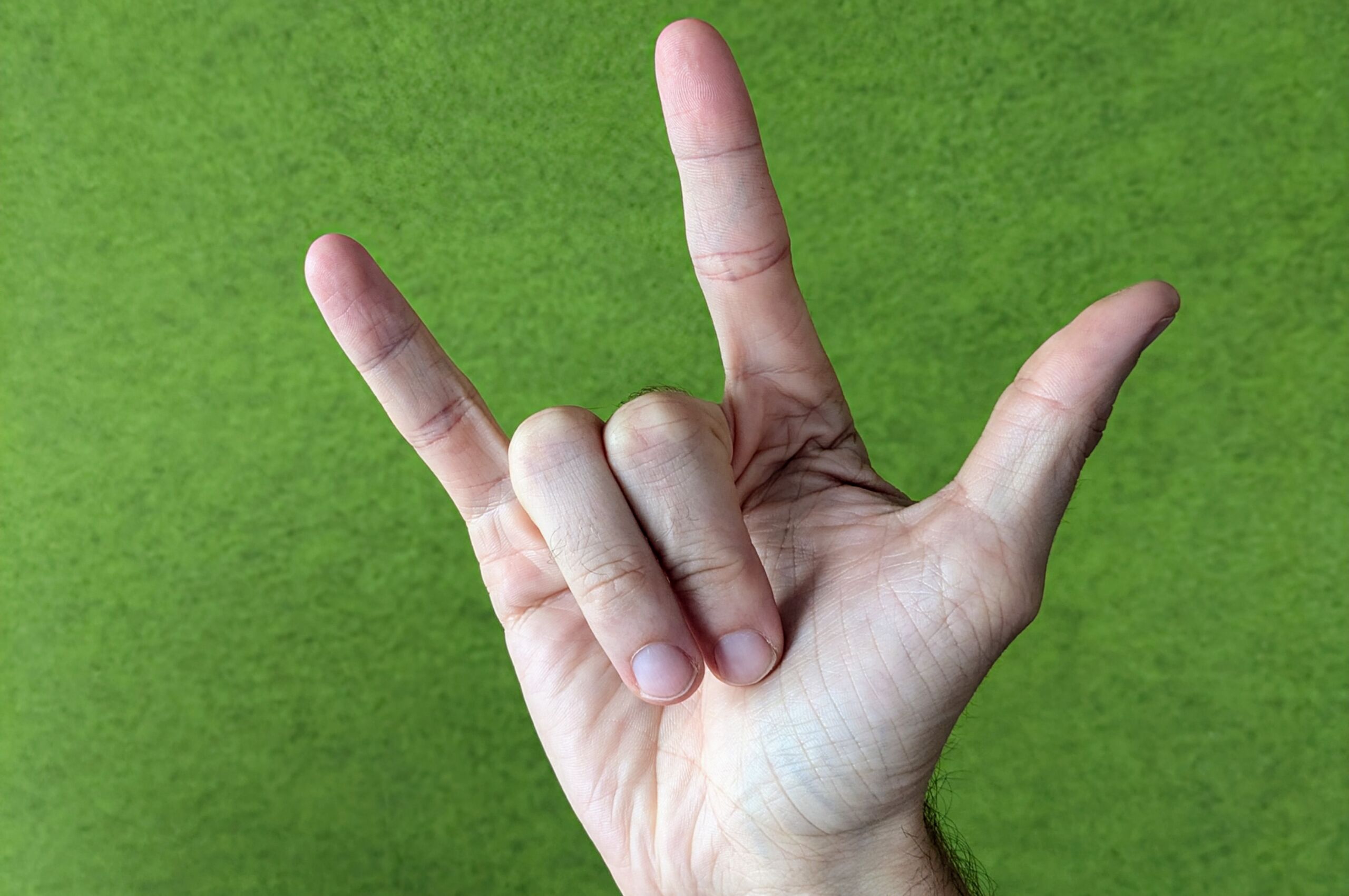 Quelle image signifie «I love you»?