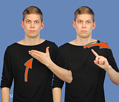 Photo du signe MALHEUREUSEMENT – Lexique de la langue des signes, Fédération Suisse des Sourds